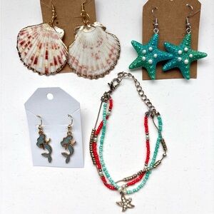 Under the Sea Colorful Beach-Themed Jewelry Set